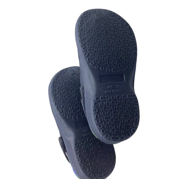 Capelli New York Navy Dragon Crocodile Clogs Strap Kid Child Size 10 - Picture 6 of 6
